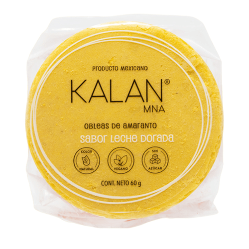 KALAN OBLEAS DE AMARANTO LECHE DORADA 60g