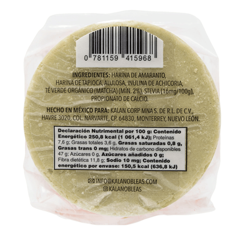 KALAN OBLEAS DE AMARANTO MATCHA 60g