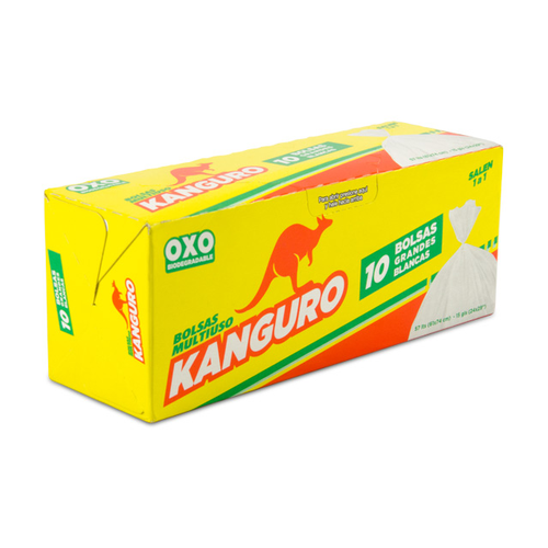 KANGURO BOLSA BLANCA GRANDE CAJA 10 UNIDAD