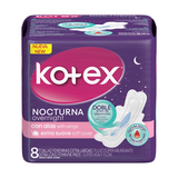 KOTEX TOALLAS NOCTURNA TELA CON ALAS 24 UNIDAD