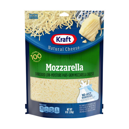 KRAFT QUESO MOZZARELLA RALLADA BOLSA 8 OZ