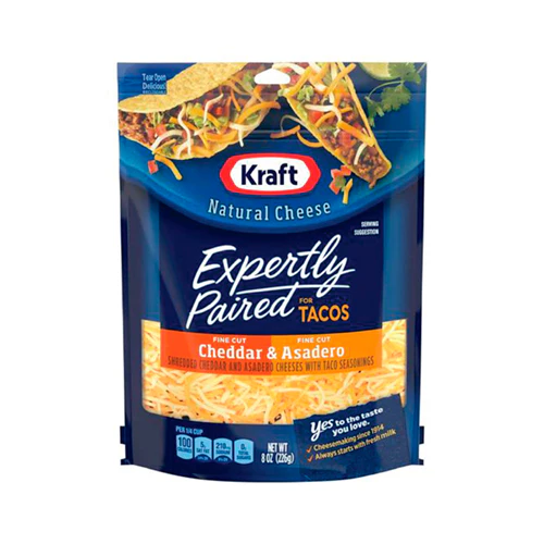 KRAFT QUESO PARA TACOS RALLADO BOLSA 8 OZ