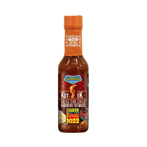 LA ANITA SALSA PICANTE CON CHILE HABANERO TATEMADO 150ml
