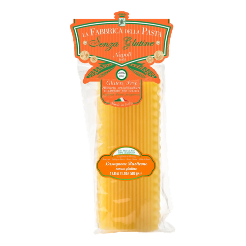 LA FABRICA DELLA PASTA PASTA LASAGNONE RUSTICONE NAPOLETANO SIN GLUTEN 500g