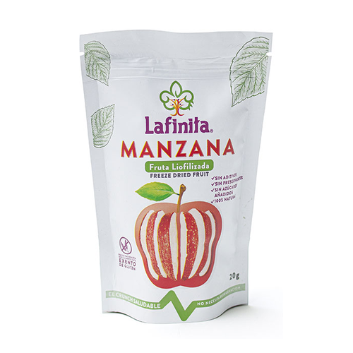 LA FINITA FRUTA DESHIDRATADA MANZANA GLUTEN FREE 20g