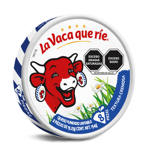 LA VACA QUE RIE QUESO PORCIONES ORIGINAL 8 PORCIONES 120g