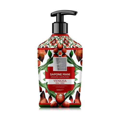 LADY VENEZIA JABON LIQUIDO PARA MANOS ROSA + MORA 500ml