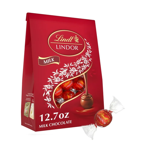 LINDT CHOCOLATE LINDOR IRRESISTIBLY SMOOTH TRUFFLES 8 OZ