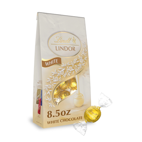 LINDT CHOCOLATE LINDOR WHITE 5 OZ