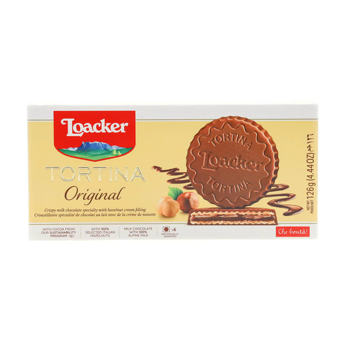 LOACKER GALLETA TORTINA ORIGINAL CREMA AVELLANA 63g