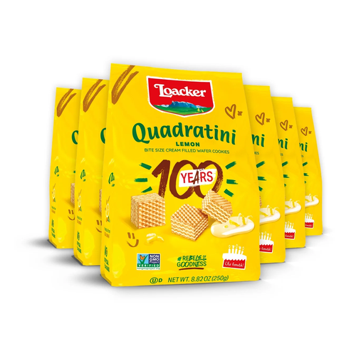 LOACKER GALLETA WAFER QUADRATINI LEMON 125g