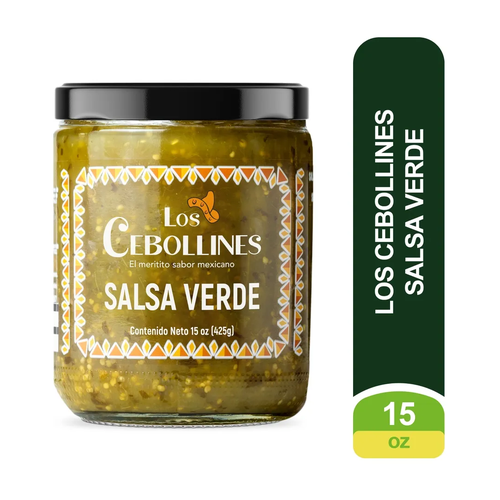LOS CEBOLLINES SALSA VERDE COCIDA 15 OZ
