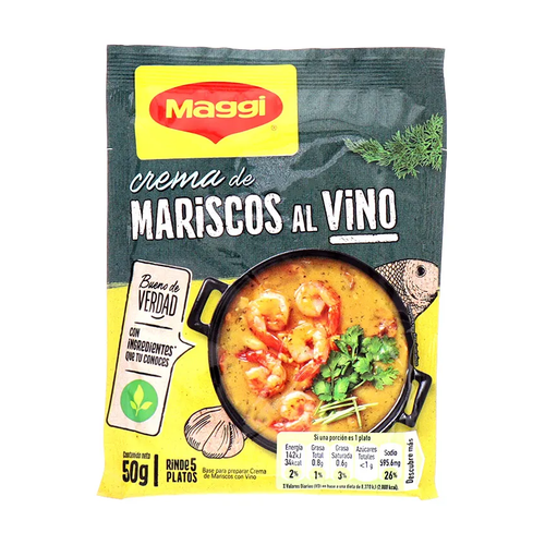 MAGGI CREMA MARISCOS AL VINO 50g