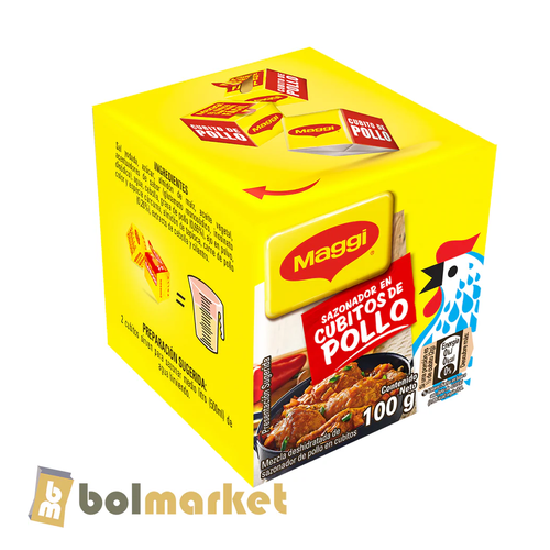 MAGGI SAZONADOR POLLO 25 CUBITOS 100g