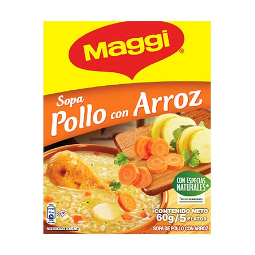 MAGGI SOPA POLLO CON ARROZ 55g