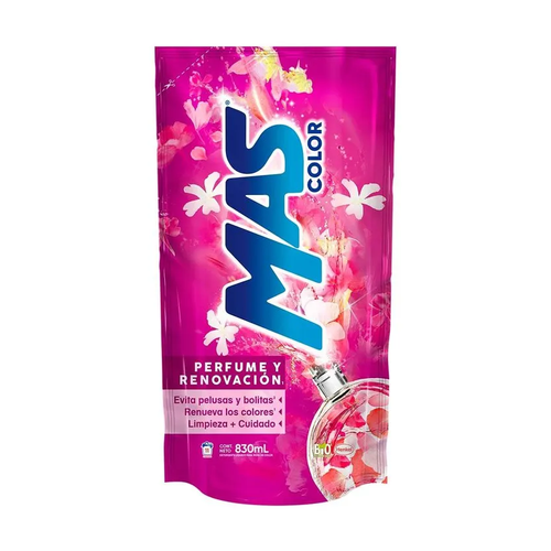 MAS COLOR JABON LIQUIDO PERFUME Y RENOVACION 830ml