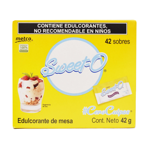 METCO ENDULZANTE SWEET-0 42g