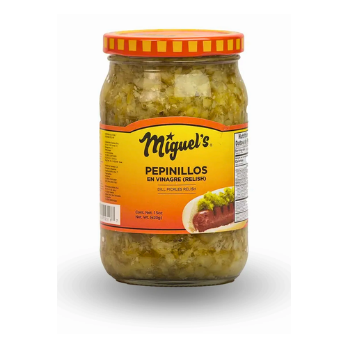 MIGUELS PEPINILLOS DILL RELLISH 15 OZ