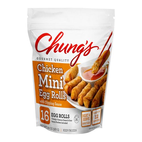 MINH ROLLOS EGG ROLLOS CHICKEN 16UNDS 44 OZ