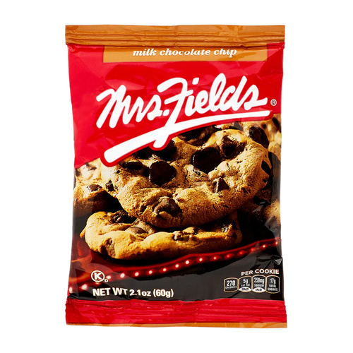 MRS FIELDS CHOCOLATE CHIP COOKIES MILK 20 UNDS 1190g