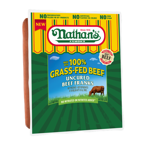 NATHANS SALCHICHA BEEF FRANKS 2LB