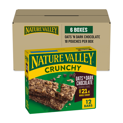 NATURE VALLEY BARRAS MASTICABLES OATS N DARK CHOCOLATE 42g