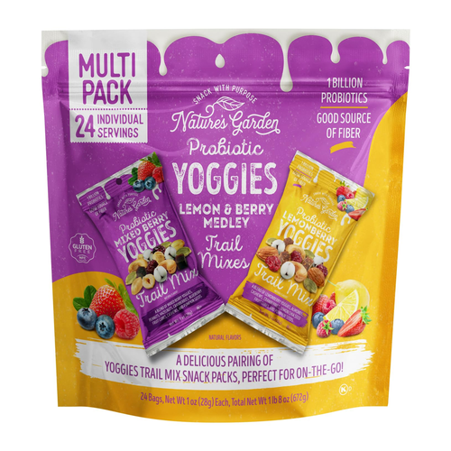 NATURES GARDEN SNACKS LEMONBERRY YOGGIES 240g