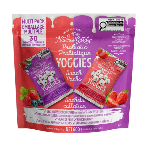 NATURES GARDEN SNACKS MIXED BERRY YOGGIES 57g