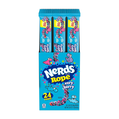 NERDS CARAMELO ROPE VERY BERRY TIRA 1 OZ
