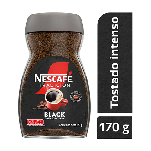 NESCAFE CAFE INSTANTANEO BLACK TOSTADO INTENSO 170g