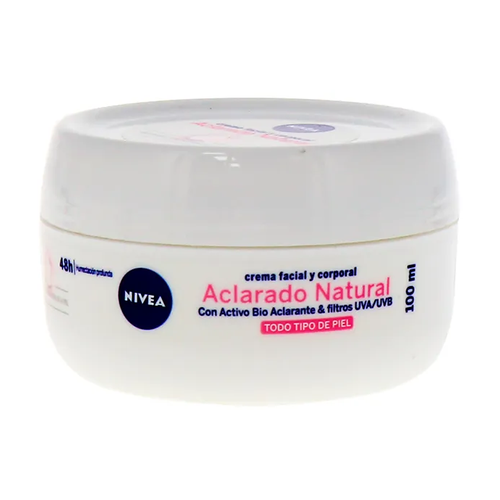 NIVEA CREMA FACIAL Y CORPORAL ACLARADO NATURAL 100g