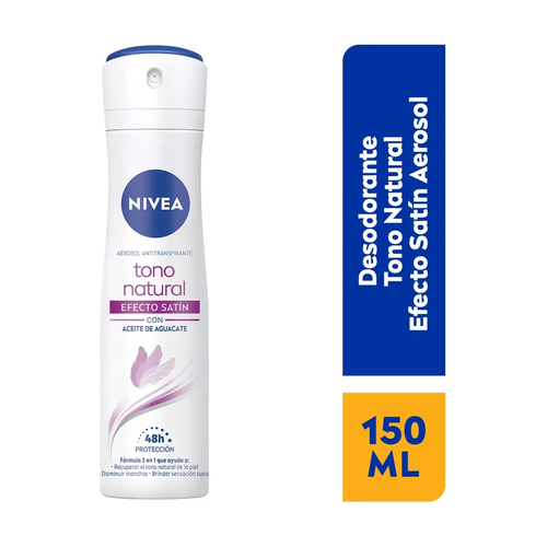 NIVEA DESODORANTE AEROSOL EFECTO SATIN TONO NATURAL 150ml