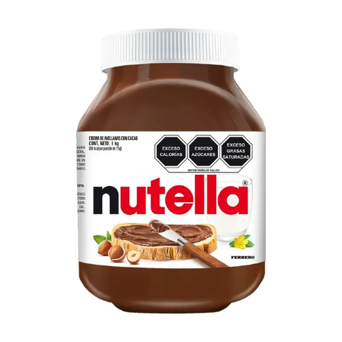 NUTELLA CREMA DE AVELLANAS FRASCO MEXICANA 1kg
