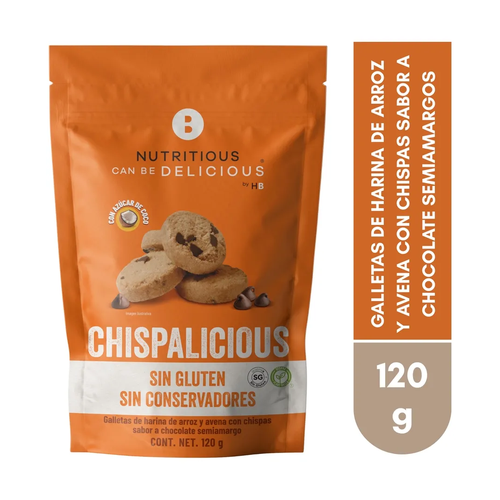 NUTRICIOUS CAN BE DELICIUOUS GALLETA GALLETA CHISPALICIOUS GLUTEN FRE 120g