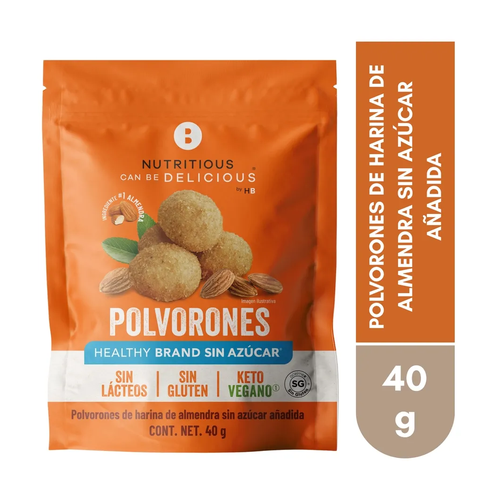 NUTRICIOUS CAN BE DELICIUOUS GALLETA GALLETA POLVORONES SIN AZUCAR 40g