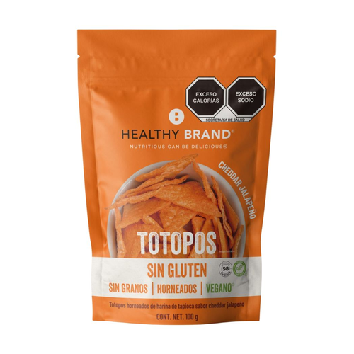 NUTRICIOUS CAN BE DELICIUOUS TOTOPOS CHEDDAR JALAPEÐO 100g