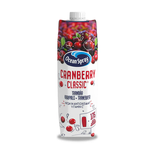 OCEAN SPRAY CRANBERRY JUICE TETRA 12/1 LT