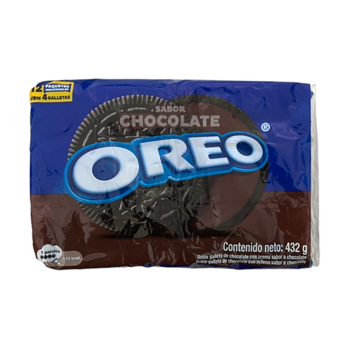 OREO GALLETA CHOCOLATE 12 UNDS 432g