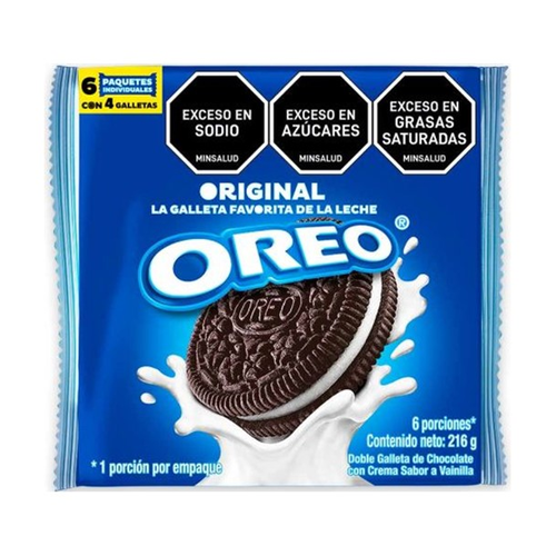 OREO GALLETA ORIGINAL 216g