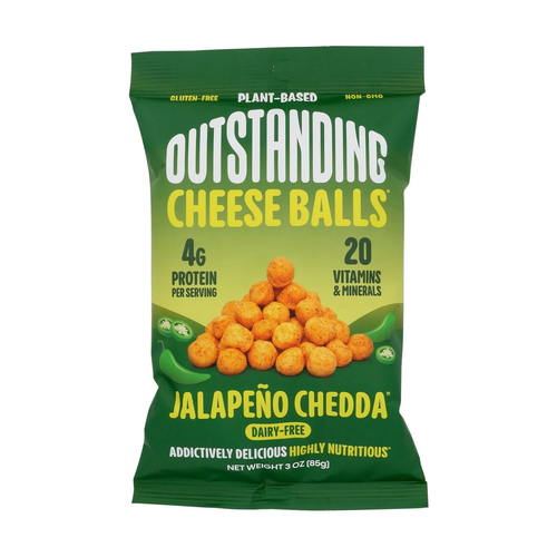 OUTSTANDING CHEEZ BALLS JALAPEÑO CHEDDAR 85G