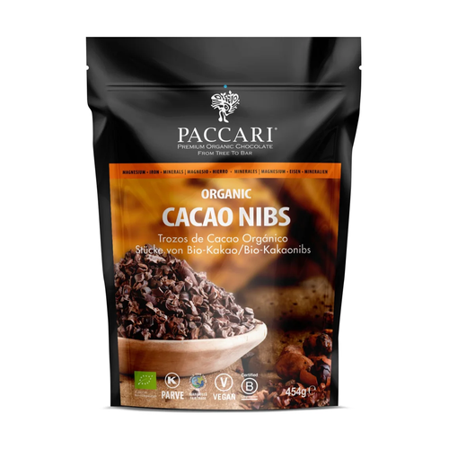 PACCARI CACAO ORGANICO TROZOS NIBS 454g