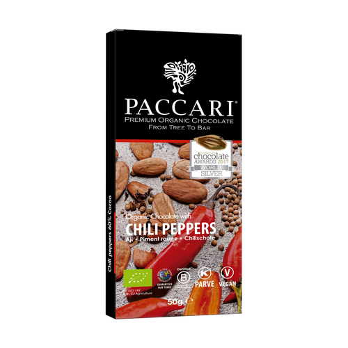 PACCARI CHOCOLATE CON CHILE ORGANICO 50g