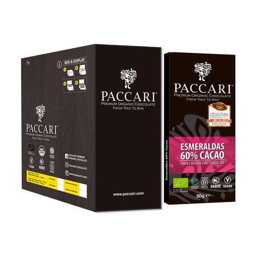 PACCARI CHOCOLATE ESMERALDAS 60% 50g