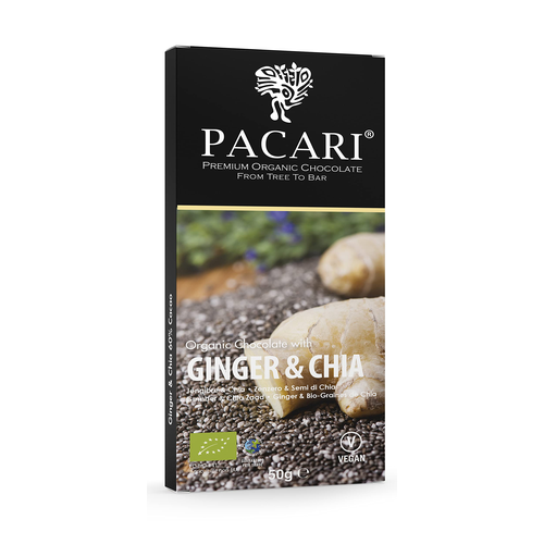 PACCARI CHOCOLATE JENGIBRE CHIA 50g