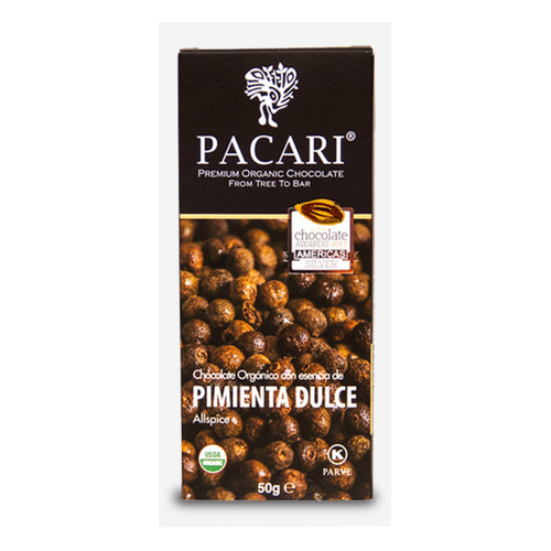 PACCARI CHOCOLATE ORGANICO 70% CACAO BAR 50g