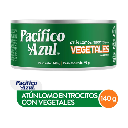 PACIFICO AZUL ATUN C/VEGETALES 140g