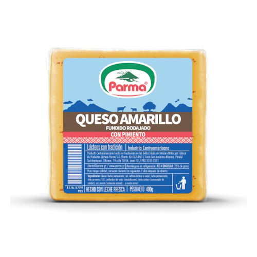 PARMA QUESO AMARILLO CON PIMIENTO RODAJADO 200g