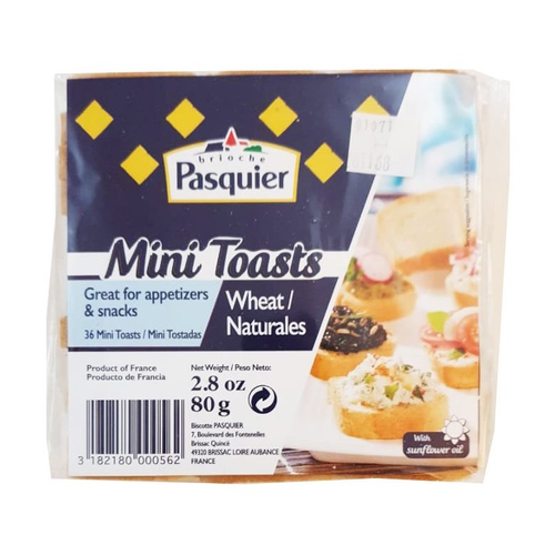 PASQUIER MINI TOSTADITAS NATURALES 80g