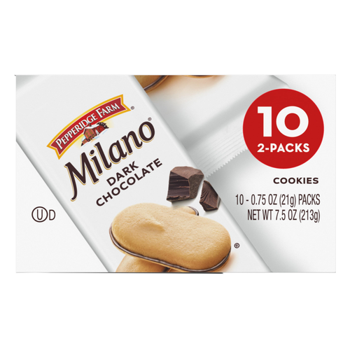 PEPPERIDGE FARM GALLETA MILANO DARK CHOCOLTE 2 UNDS 21g