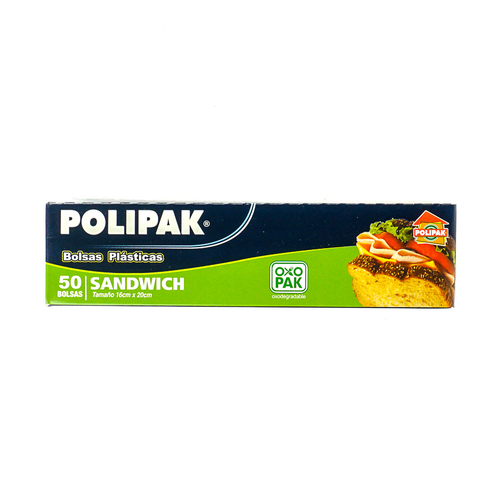 POLIPAK BOLSA SANDWICH 50 UNIDAD